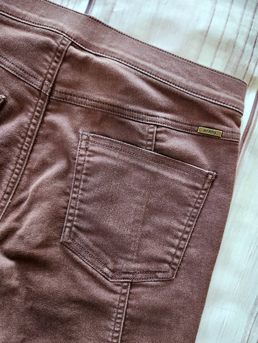 Prana "Jordy Jegging" Pull-on Pant Legging Faded Red | Women's Size 6 - Picture 10 of 13